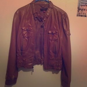 Brown ledger jacket